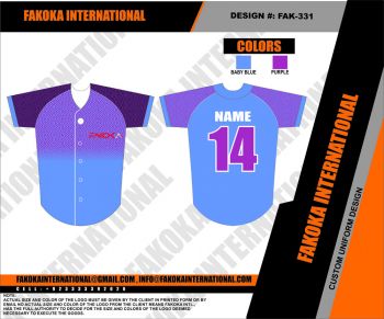 Baseball Jersey Baby Blue